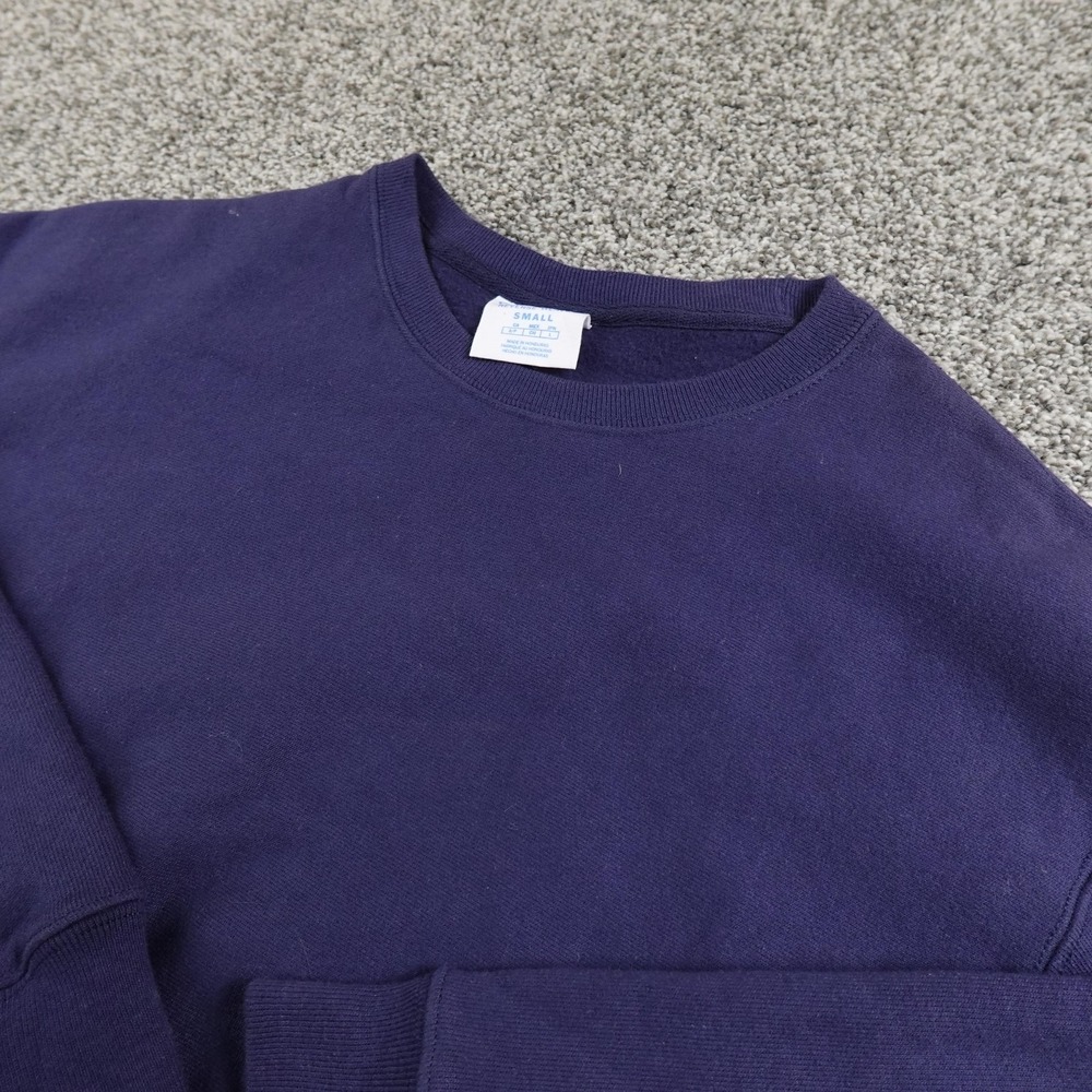 Champion Sweatshirt Mens S Blue Reverse Weave Crewneck Fleece‎ Pullover Sweater